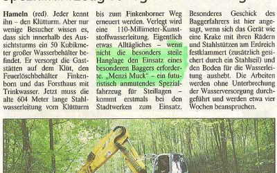 Presseartikel Tageszeitung Hameln