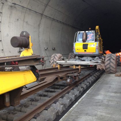 Schreitbaggerarbeiten in Altenburg 