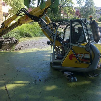 Menzi Muck bei der Arbeit