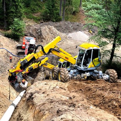 Menzi Muck-Schreitbagger in Augsburg 