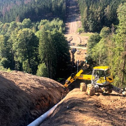 Baggerarbeiten mit Menzi Muck