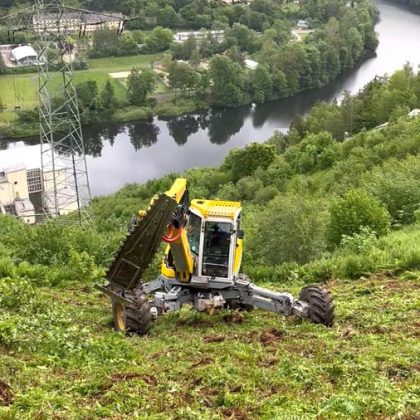 Schreitbagger m Einsatz in 91522 Ansbach