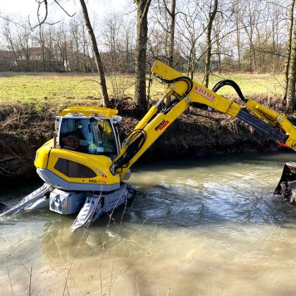 Menzi Muck bei der Arbeit